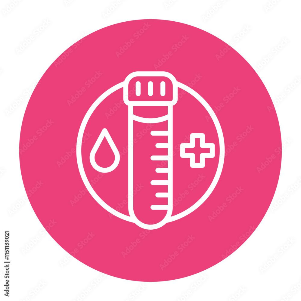 Poster a1c test icon vector image. can be used for diabetes.