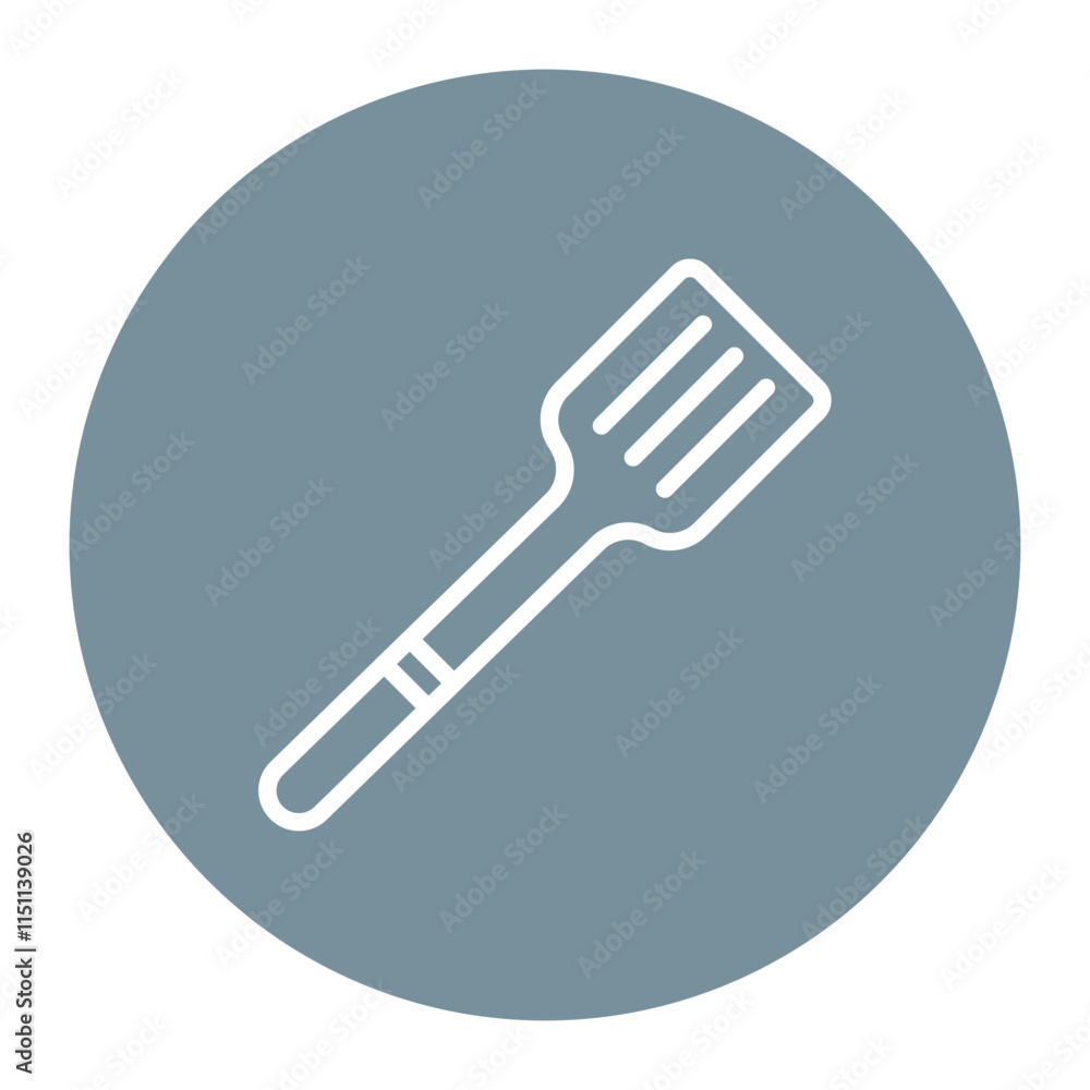 Aufkleber spatula icon vector image. can be used for food processing.