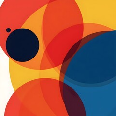 abstract colorful background with circles