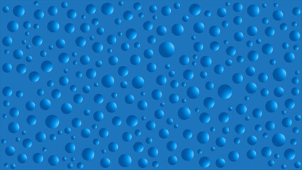 Modern Blue Polka Dots with 3D Effect