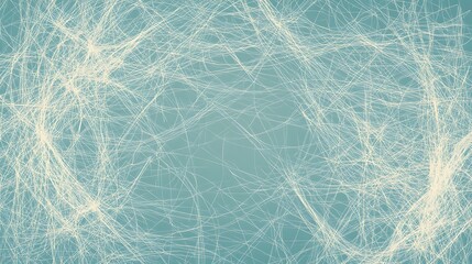 Obraz premium Abstract teal background with white lines.