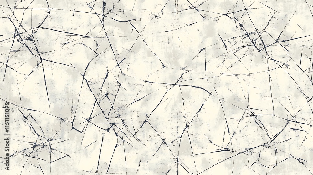 Poster light beige background with dark scratches.