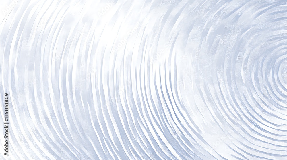 Aufkleber abstract circular ripples on a soft blue background.