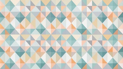 Fototapeta premium Abstract irregular pattern of overlapping geometric shapes in muted pastel colors, background, wallpaper, design