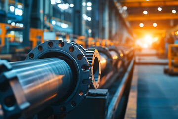 Fototapeta premium Industrial Machinery in a Manufacturing Facility