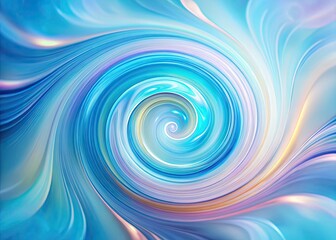 Obraz premium Whimsical light blue swirls create a dreamy, spiral background design.