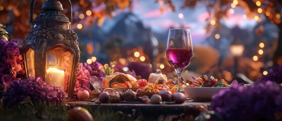 Romantic Autumn Dinner Party  Food  Wine  Candlelight