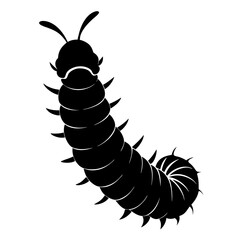 Caterpillar Silhouette vector illustration