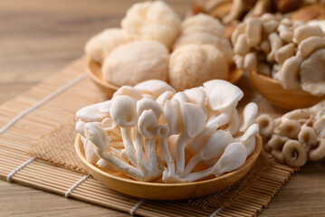 White Oyster Mushroom and Lion's Mane mushroom, Edible mushroom