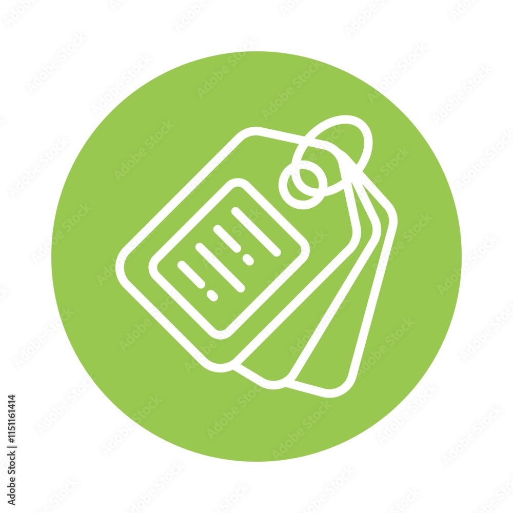 Poster label vector circle outline icon. eps 10 file