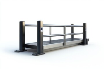 A sleek and modern loading dock platform designed for efficiency. Perfect for warehouses and industrial settings. Enhance operations with this reliable equipment. Generative AI