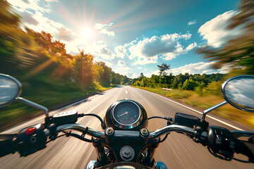 motorcycle in the sky