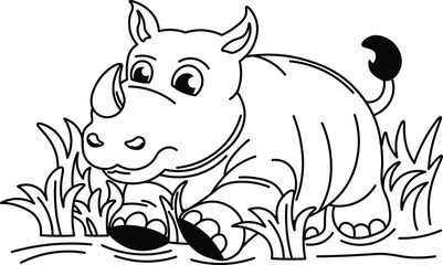 Simple Animal Drawings for Coloring