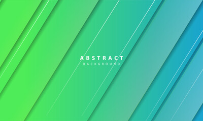 Abstract Green Geometric Background Vector