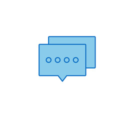 Fototapeta premium The message box icon on white background.