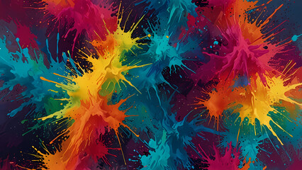 abstract background featuring vibrant acrylic splash effects