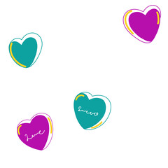 ハート柄の背景