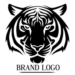 Unique Tiger Vector Logo for Bold and Tough Business Branding