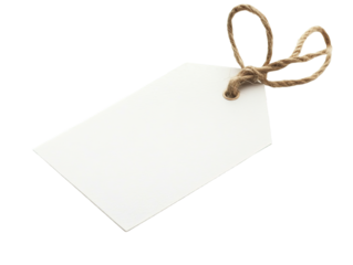 Blank white tag  available PNG on white background