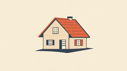 A vector logo of a house -