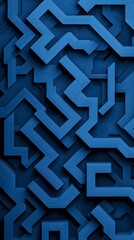 Abstract Blue 3D Geometric Pattern  Intricate Design  Modern Texture  Engineering Backgrou