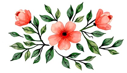 Fototapeta premium background with flowers