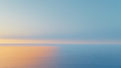 Serene Sunset Over Calm Ocean Waters