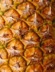 Fototapeta premium A close up of a pineapple with a brown and green pattern