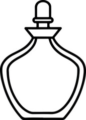 perfume bottle icon line art