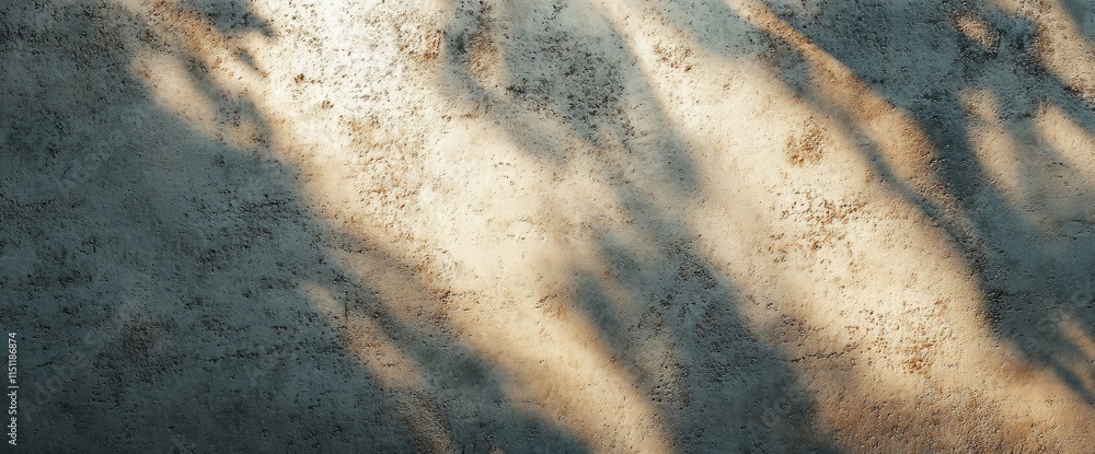 Poster a textured surface with soft shadows, creating an abstract visual effect.