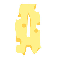 Cheese Letter A