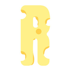 Cheese Letter R
