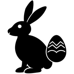 The Easter Bunny’s Big Day vector silhouette