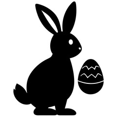 The Easter Bunny’s Big Day vector silhouette