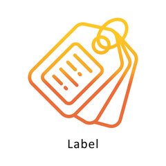 Label Vector Gradient Icon. Eps 10 File 