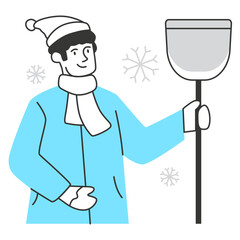 Winter Character Illustration