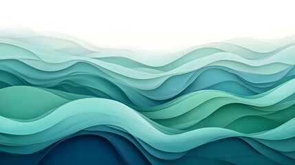 A fluid gradient of vibrant blues and greens, resembling ocean waves, for an energetic and refreshing feel.
