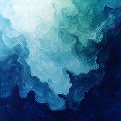 Obraz premium A fluid gradient of vibrant blues and greens, resembling ocean waves, for an energetic and refreshing feel.