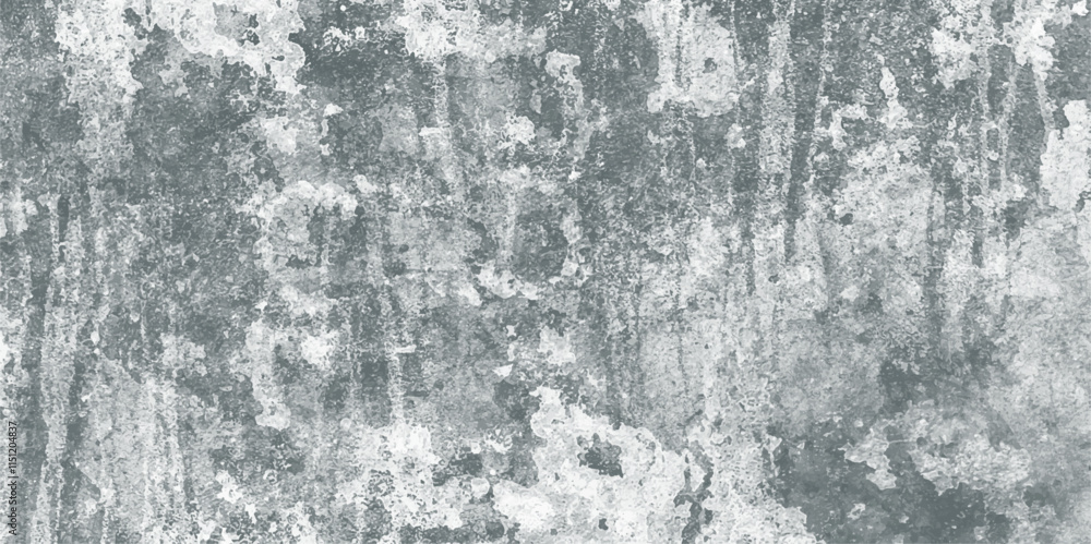 Poster abstract background with texture of a concrete wall with cracks. design with old black and white gru