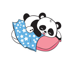 Panda line art, minimalist drawing style using straight or curved lines to create images without shading or color