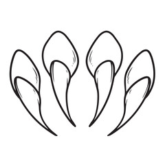 monster claw drawing