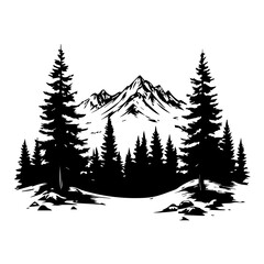 The Serenity of Mountain and Forest