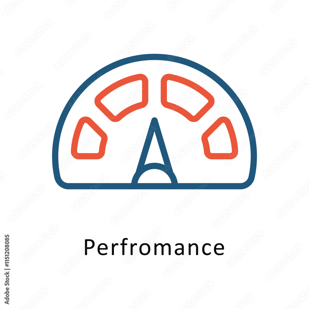 Poster performance vector two color icon. eps 10 file