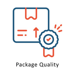 Package Quality Vector Two Color Icon. Eps 10 file