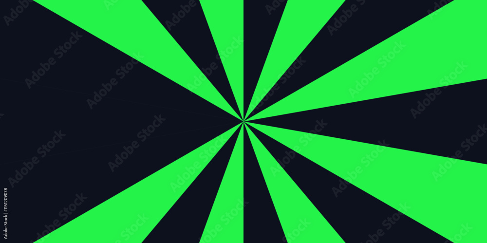 Poster Abstract background with rays retro starburst. Sunburst background vector illustration pattern beam rays. Green nougat dessert wallpaper for template, banner, poster, flyer.