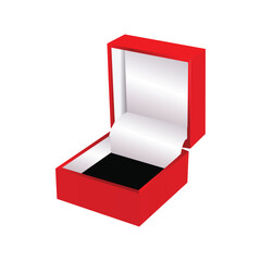 Luxury Red and White Jewelry Presentation Box