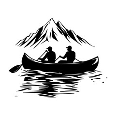 Canoe Adventure with Mountain Views