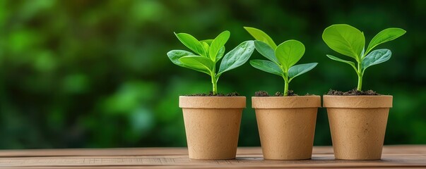 sustainability product. A line of biodegradable pots for seedlings, ideal for sustainable gardening, sustainability product eco-friendly ethical, green gardening innovation