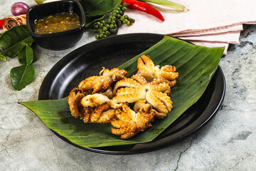 Delicous Grilled octopus with sauce