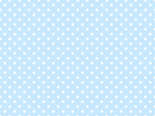 水色と白のドット柄の背景・壁紙